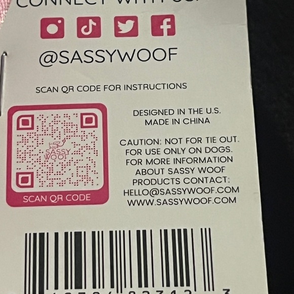 Dog Harness Barbie Sassy Woof  Large Dog Harness . New - Picture 5 of 6